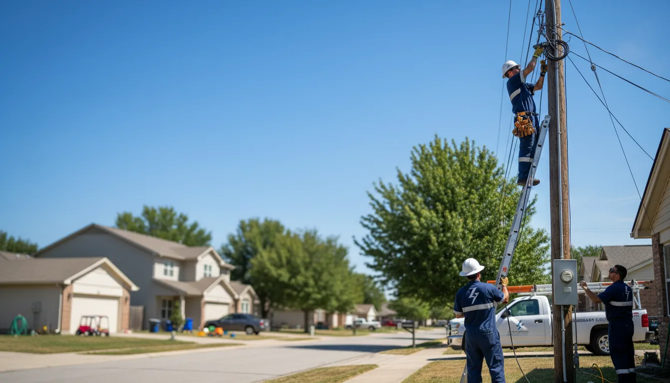 Residential electrician providing installation services in Caney, KS